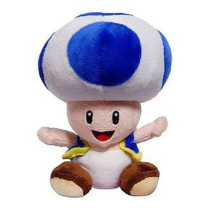 Super Mario Bros. Blue Toad 8-Inch Plush