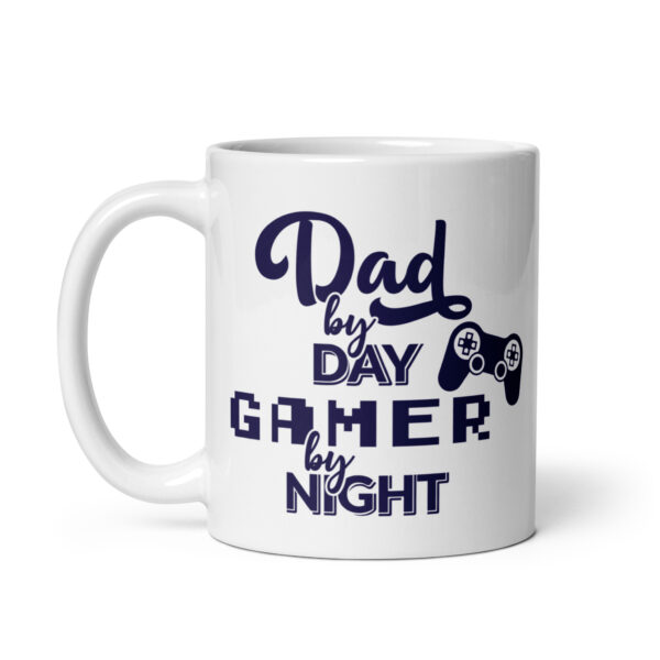 Dad by Day. Gamer by Night Mug - Image 2